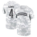 W.Commanders #4 Frankie Luvu Player Salute to Service Hoodies T-Shirts Football Jerseys