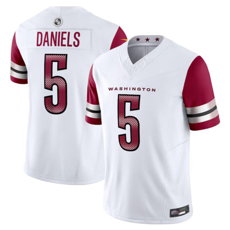 Custom #5 White WAS Football Shirt Top