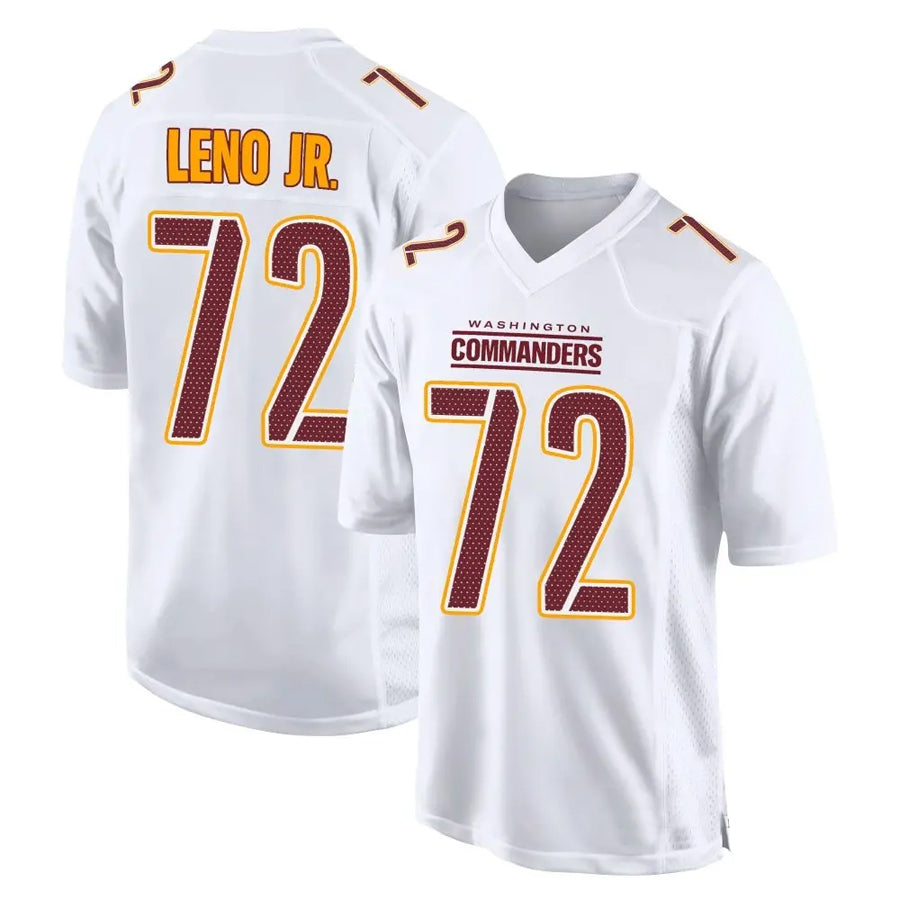 Custom #72 White WAS Football Shirt Top
