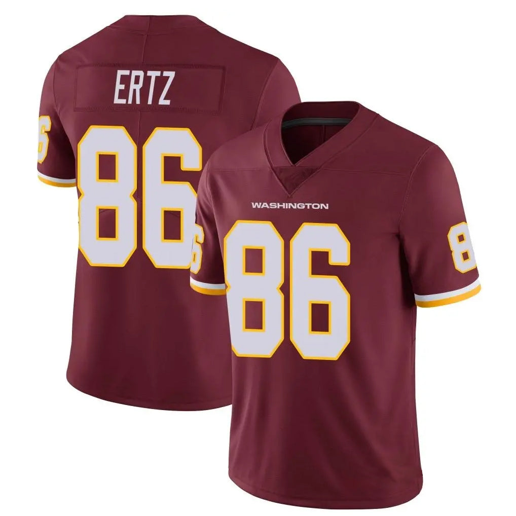 Custom #86 Burgundy WAS Football Shirt Top