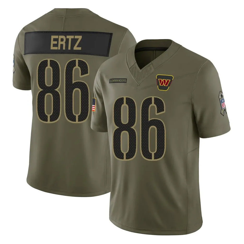 Custom #86 Olive WAS Football Shirt Top