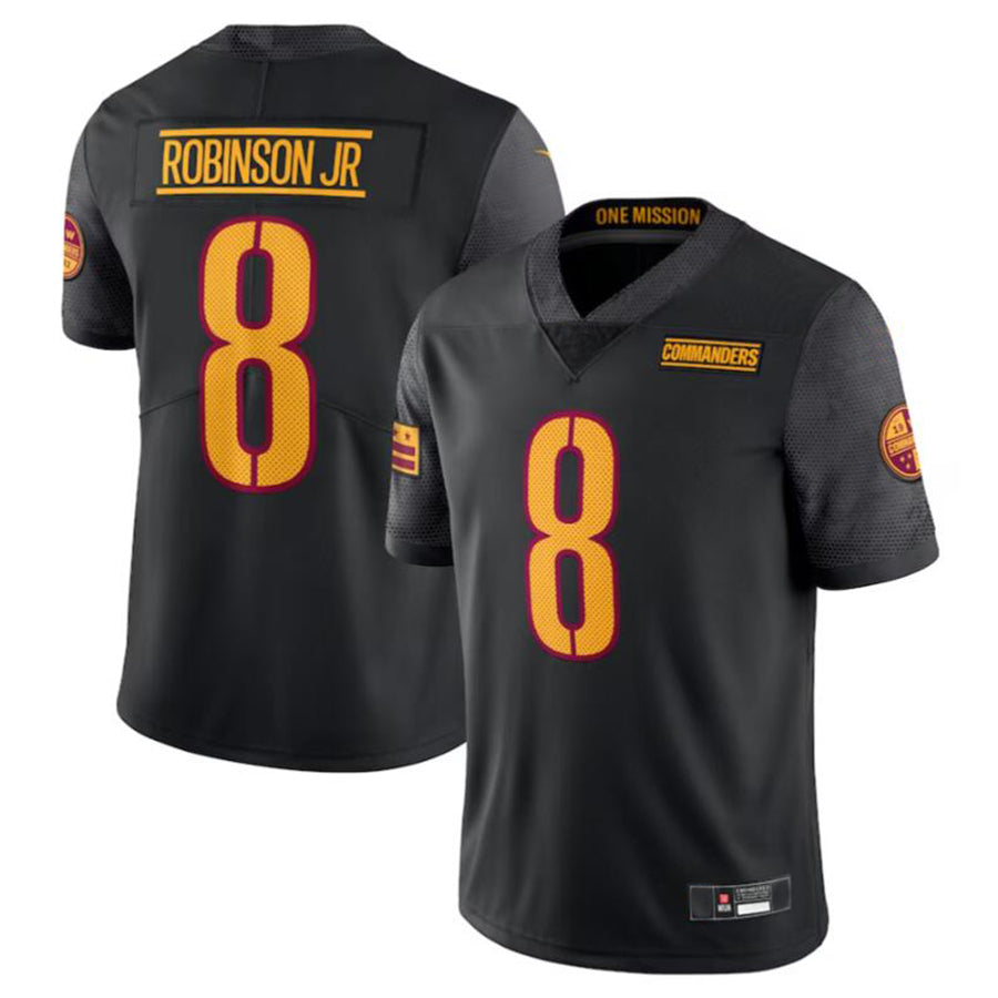 Custom #8 Black WAS Football Shirt Top