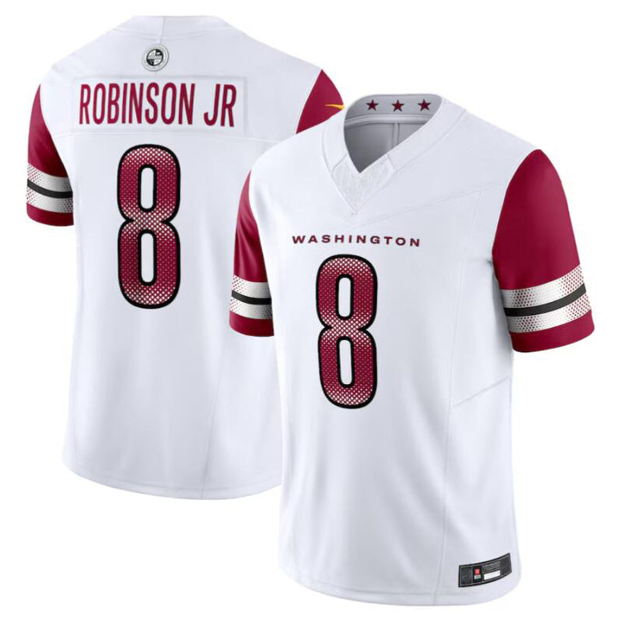 Custom #8 White WAS Football Shirt Top
