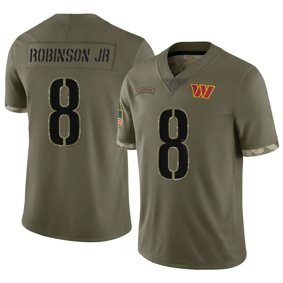 Custom #8 Olive WAS Football Shirt Top