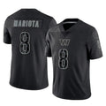 Custom #8 Black WAS Football Shirt Top