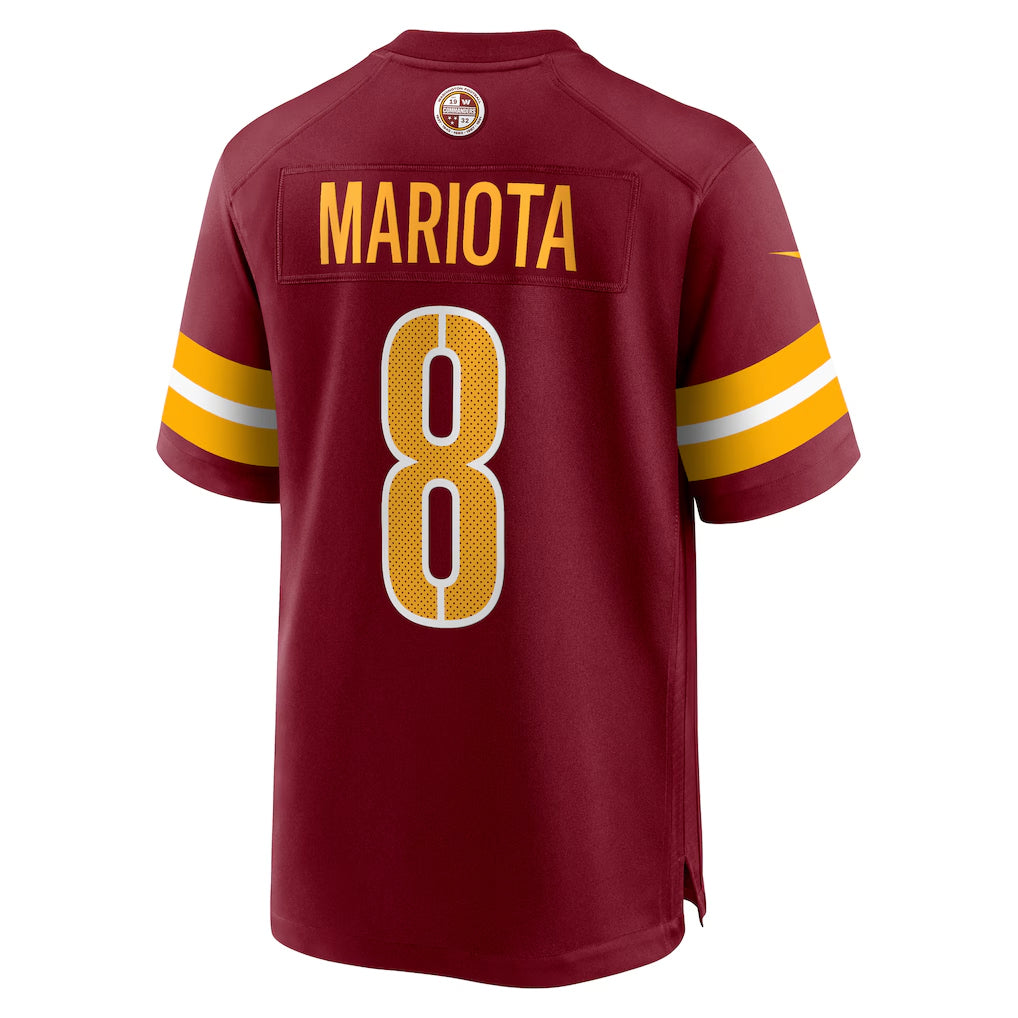 Custom #8 Burgundy WAS Football Shirt Top