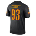 Custom #93 Black WAS Football Shirt Top