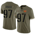 Custom #97 Olive WAS Football Shirt Top