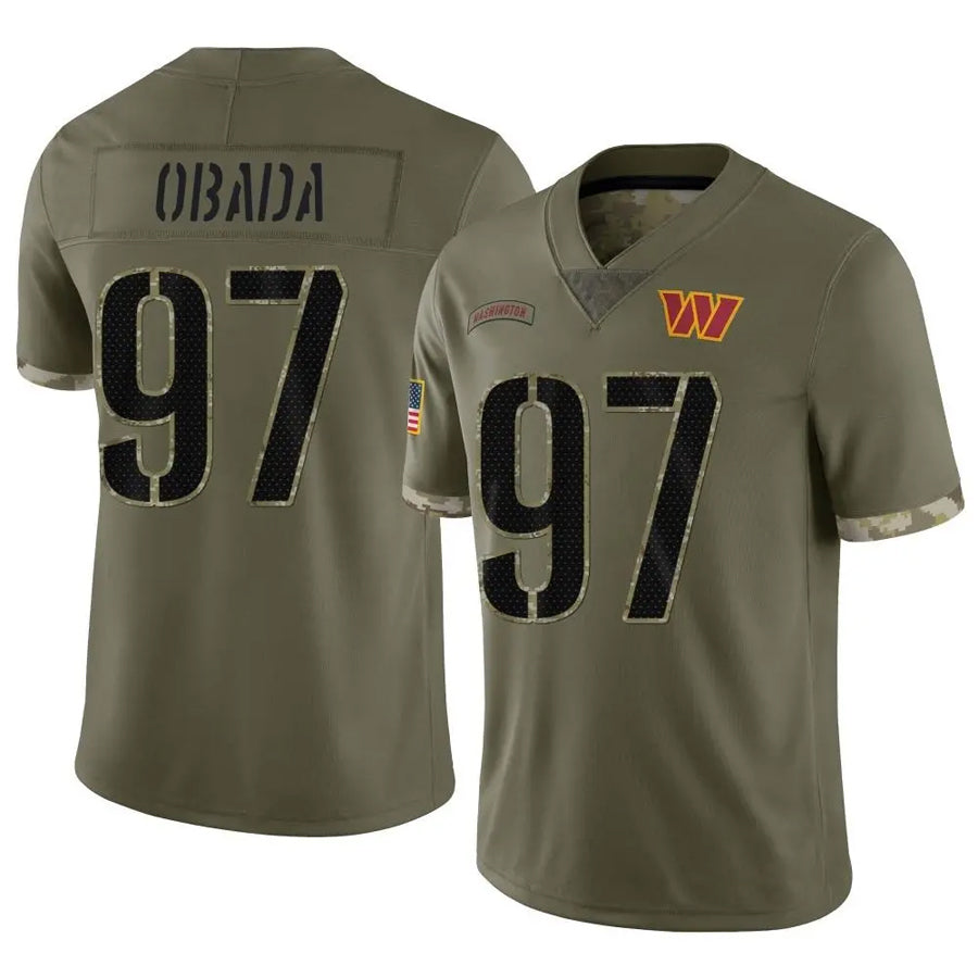 Custom #97 Olive WAS Football Shirt Top