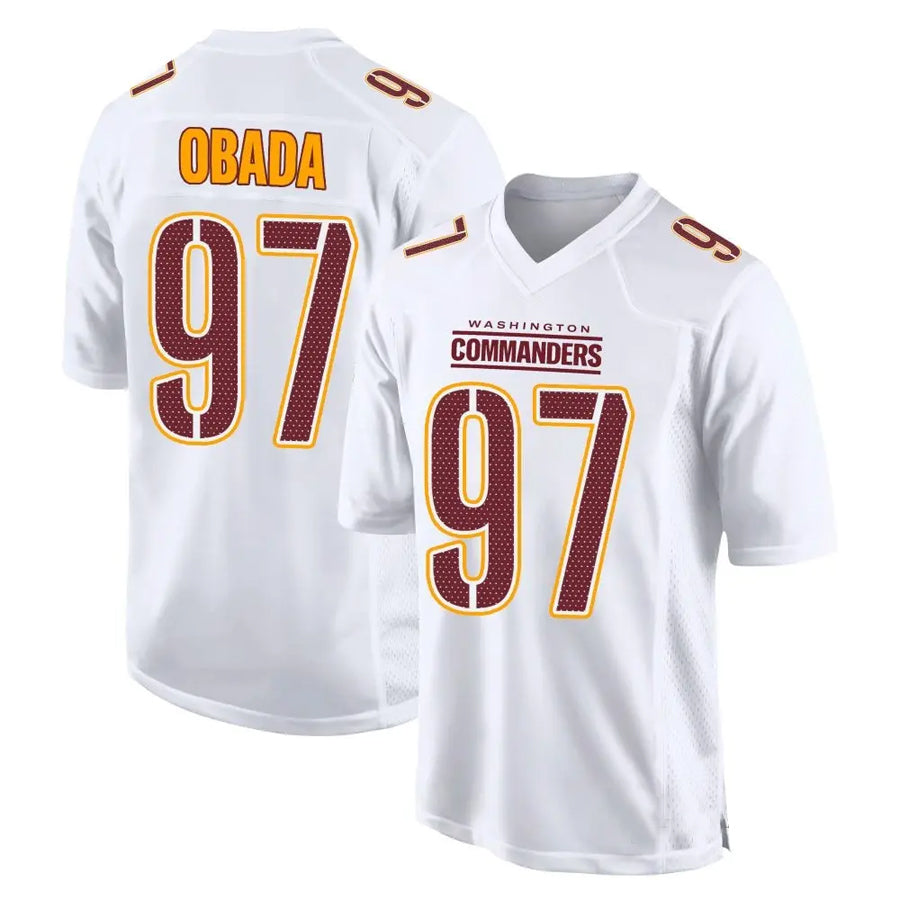 Custom #97 White WAS Football Shirt Top