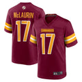 Custom #17 Burgundy WAS Football Shirt Top
