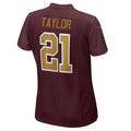 Custom #21 Burgundy WAS Football Shirt Top