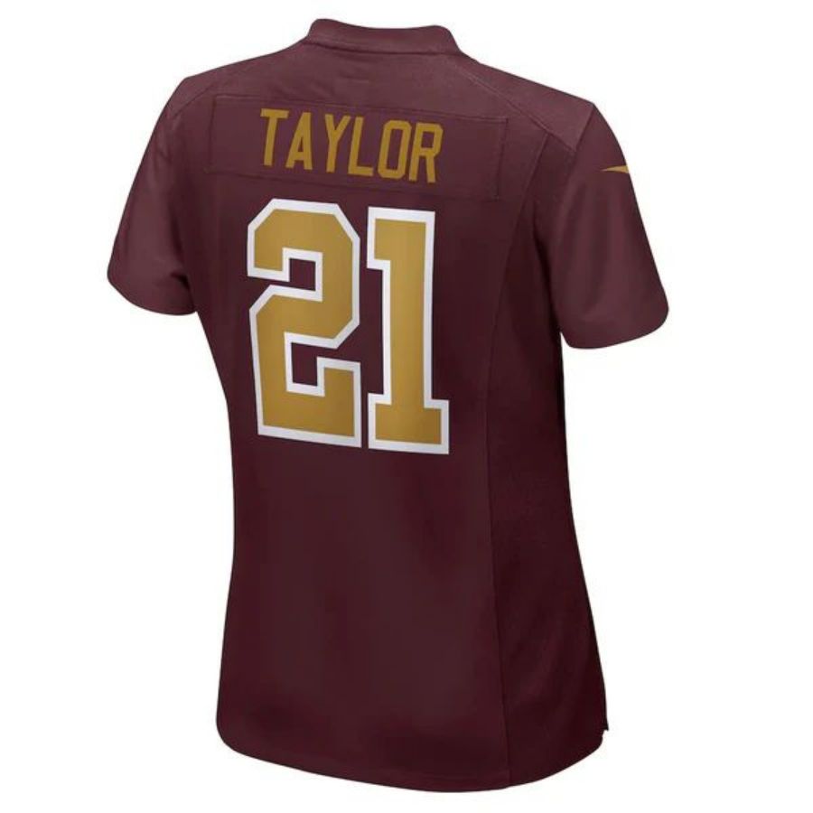 Custom #21 Burgundy WAS Football Shirt Top