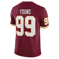 Custom #99 Burgundy WAS Football Shirt Top
