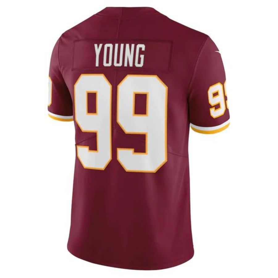 Custom #99 Burgundy WAS Football Shirt Top