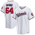 Custom #64 White WSH Baseball Shirt Top