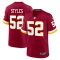 Sonny Styles Washington Commanders 2026 NFL Draft First Round Pick No. 7 Jersey - Burgundy